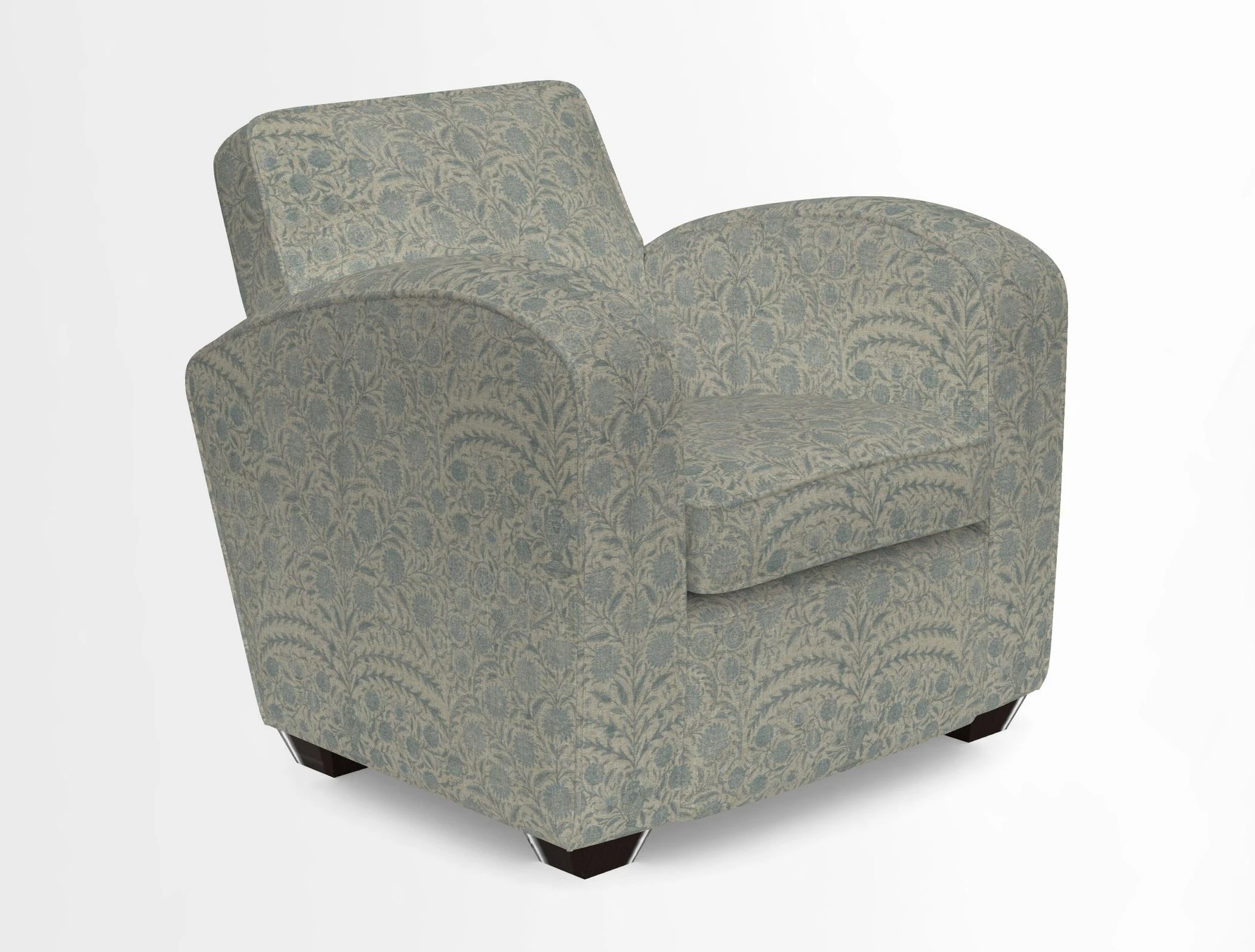 Montmartre Chair in V&A Brompton Collection Ikat Morning Blue