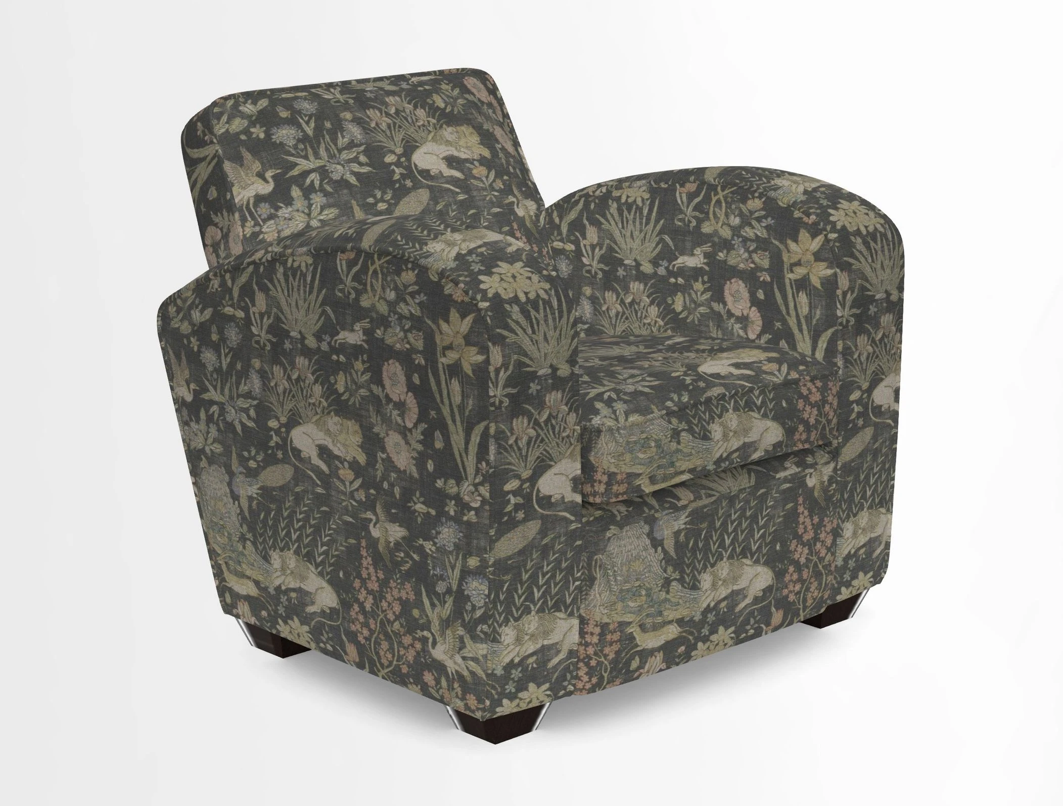 Montmartre Chair in V&A Brompton Collection Ikat Morning Blue