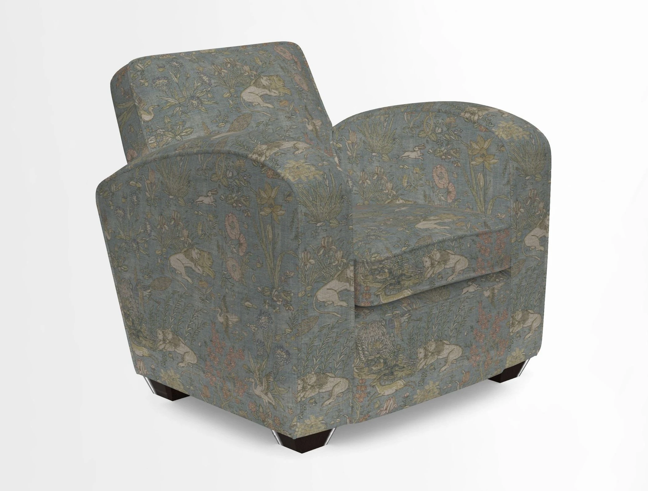 Montmartre Chair in V&A Brompton Collection Ikat Morning Blue