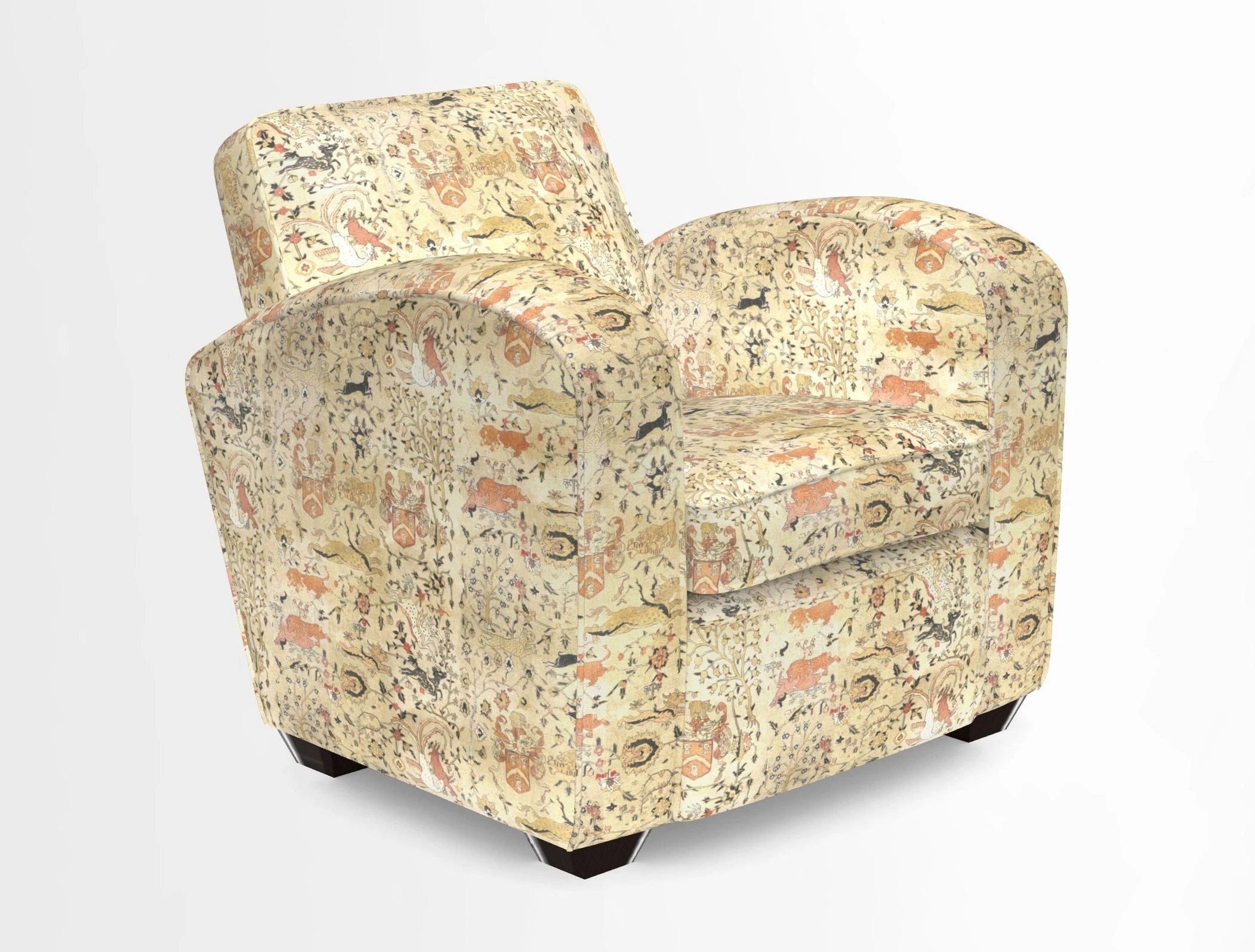 Montmartre Chair in V&A Brompton Collection Ikat Morning Blue