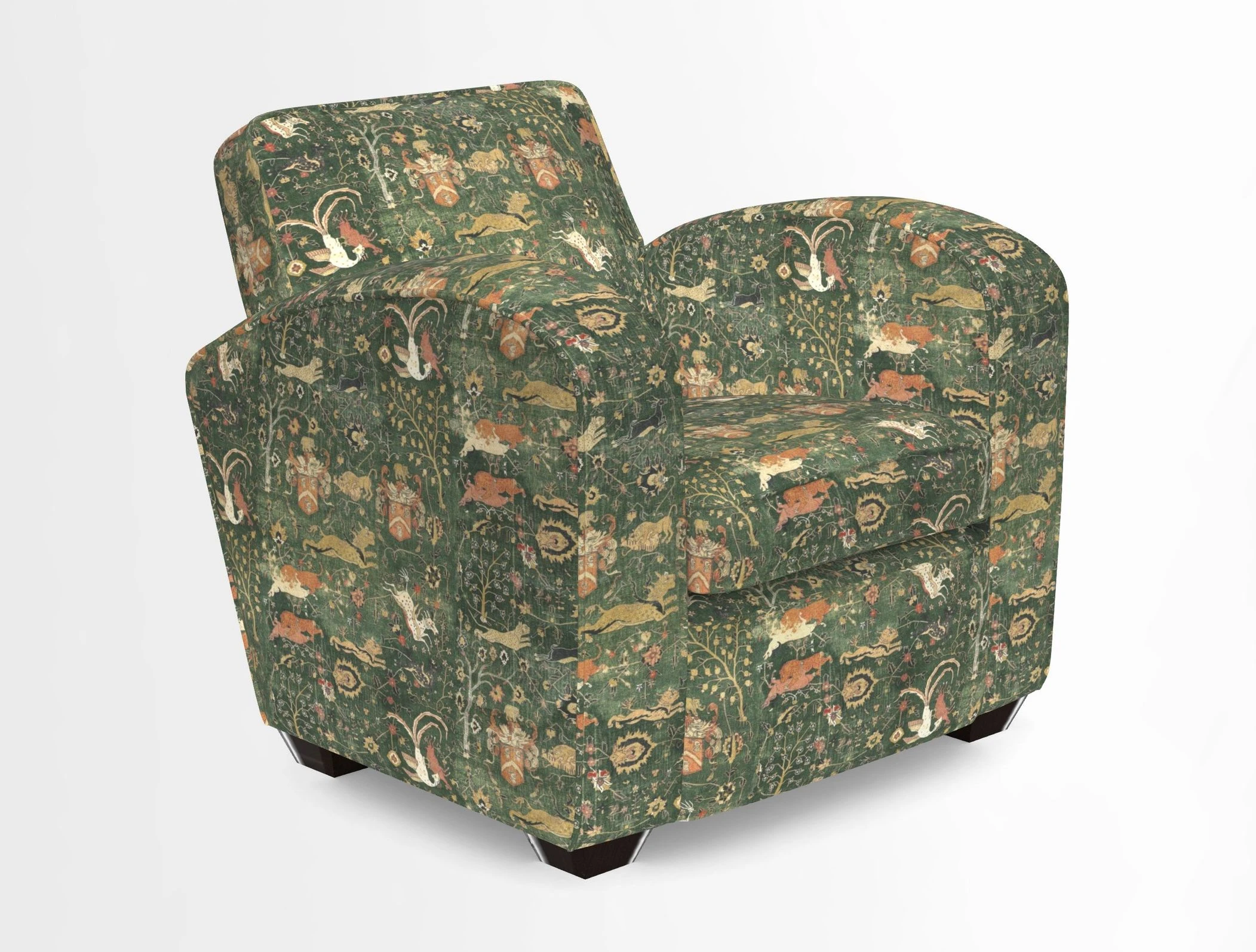 Montmartre Chair in V&A Brompton Collection Ikat Morning Blue