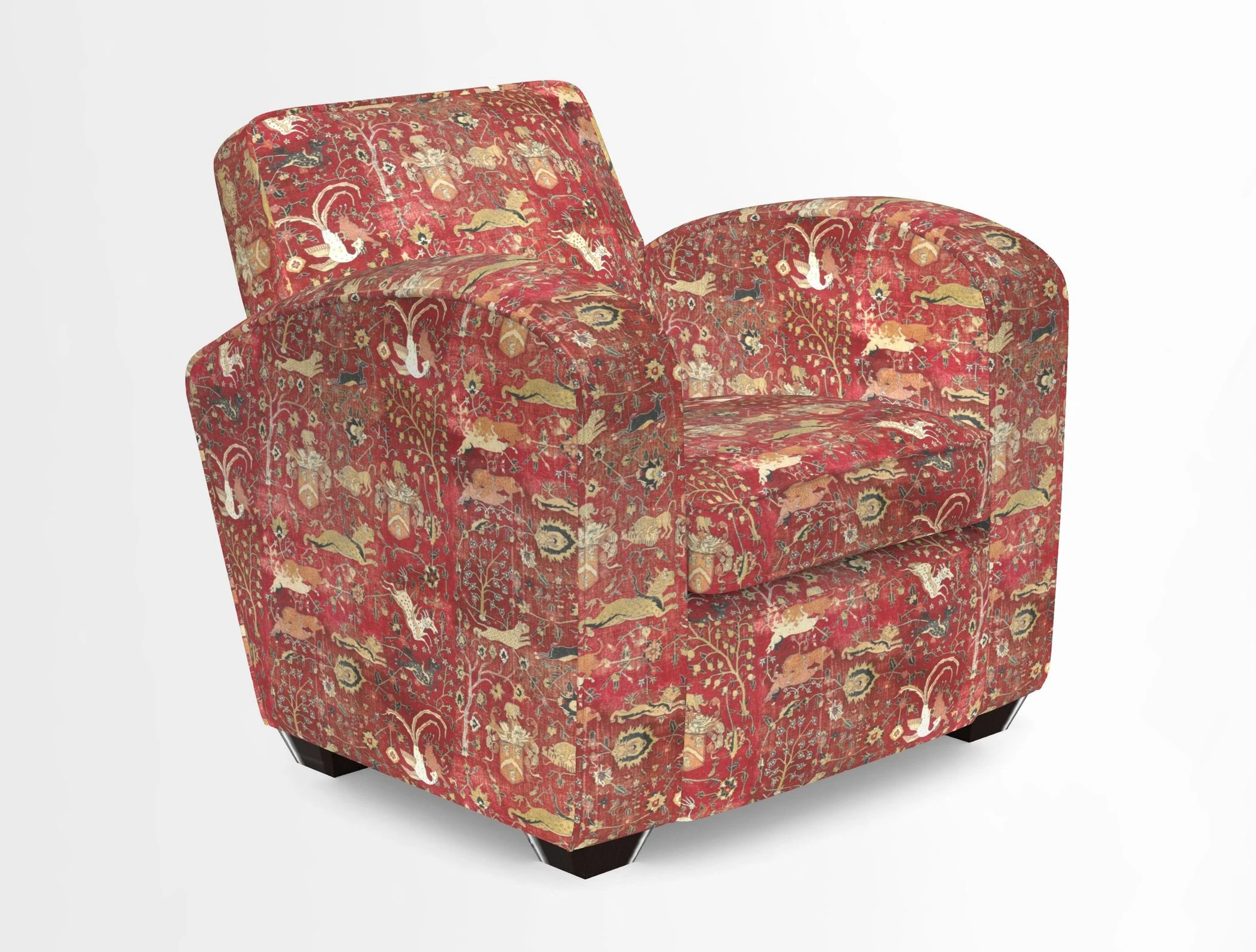 Montmartre Chair in V&A Brompton Collection Ikat Morning Blue