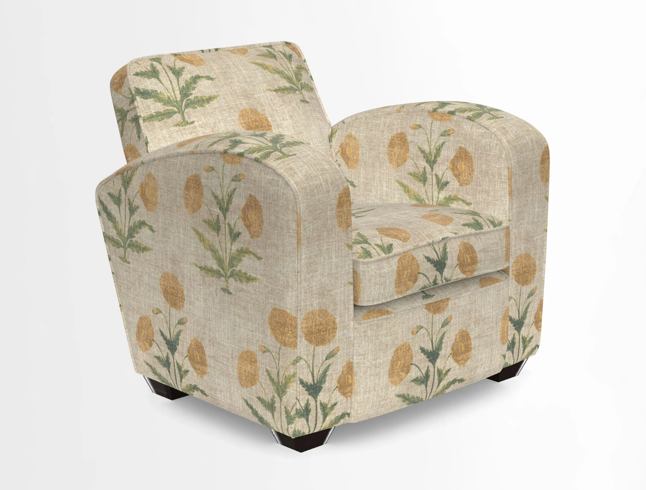 Montmartre Chair in V&A Brompton Collection Ikat Morning Blue