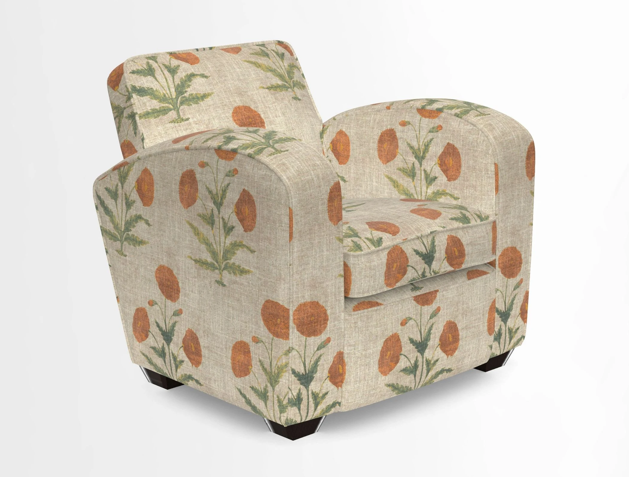 Montmartre Chair in V&A Brompton Collection Ikat Morning Blue