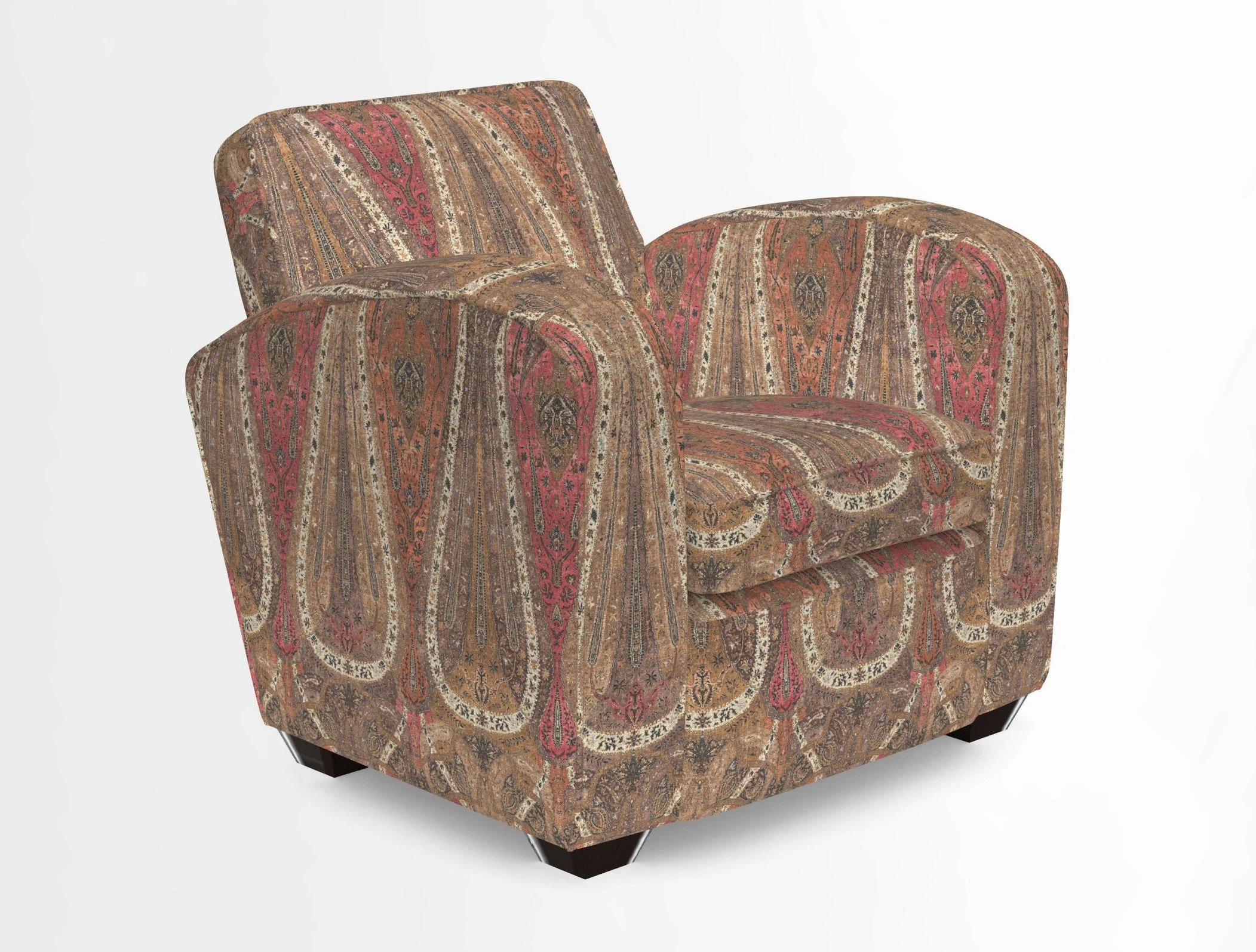 Montmartre Chair in V&A Brompton Collection Ikat Morning Blue