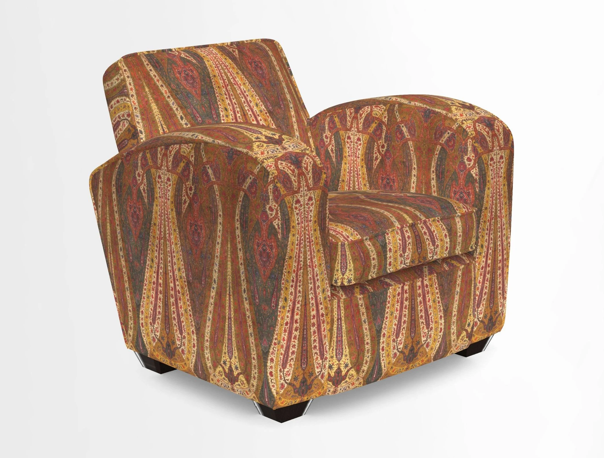 Montmartre Chair in V&A Brompton Collection Ikat Morning Blue