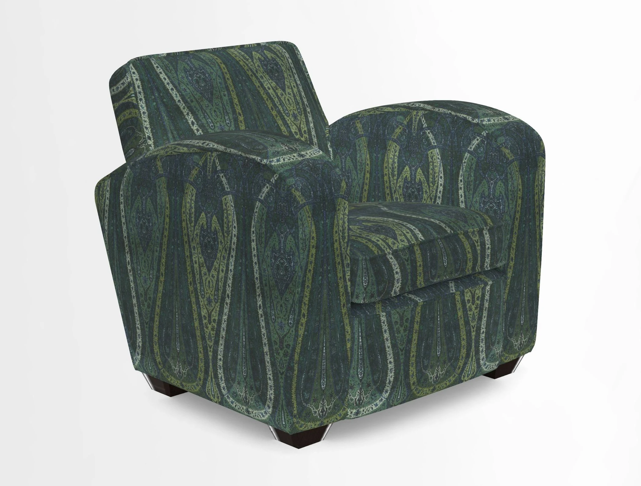Montmartre Chair in V&A Brompton Collection Ikat Morning Blue