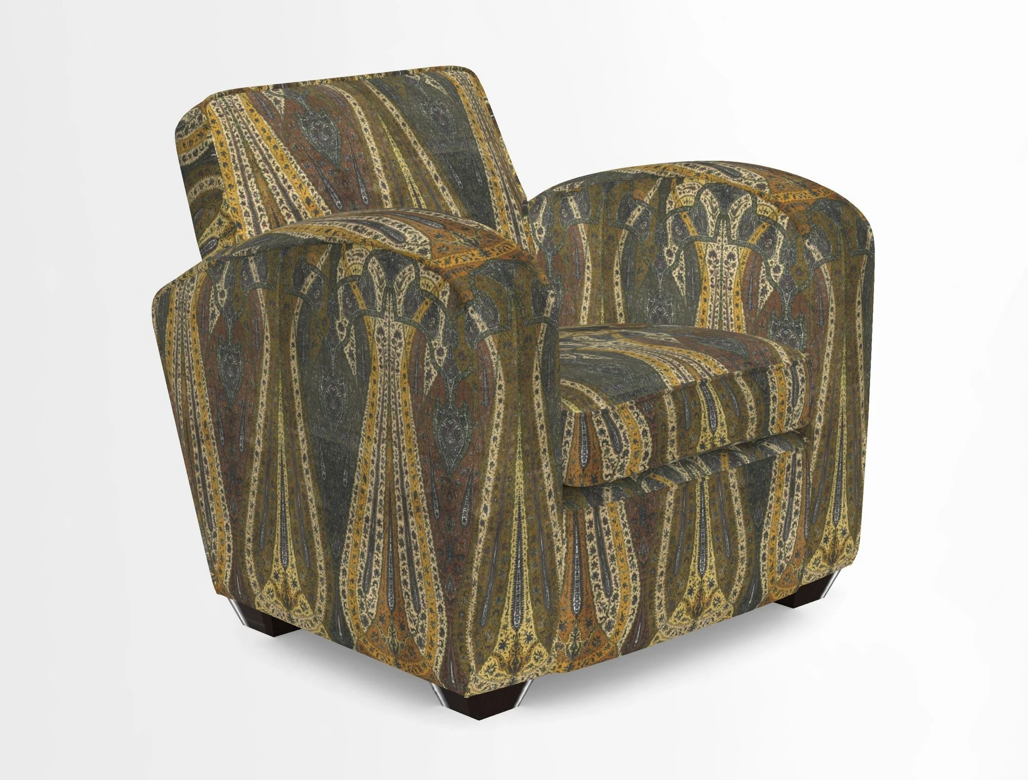 Montmartre Chair in V&A Brompton Collection Ikat Morning Blue