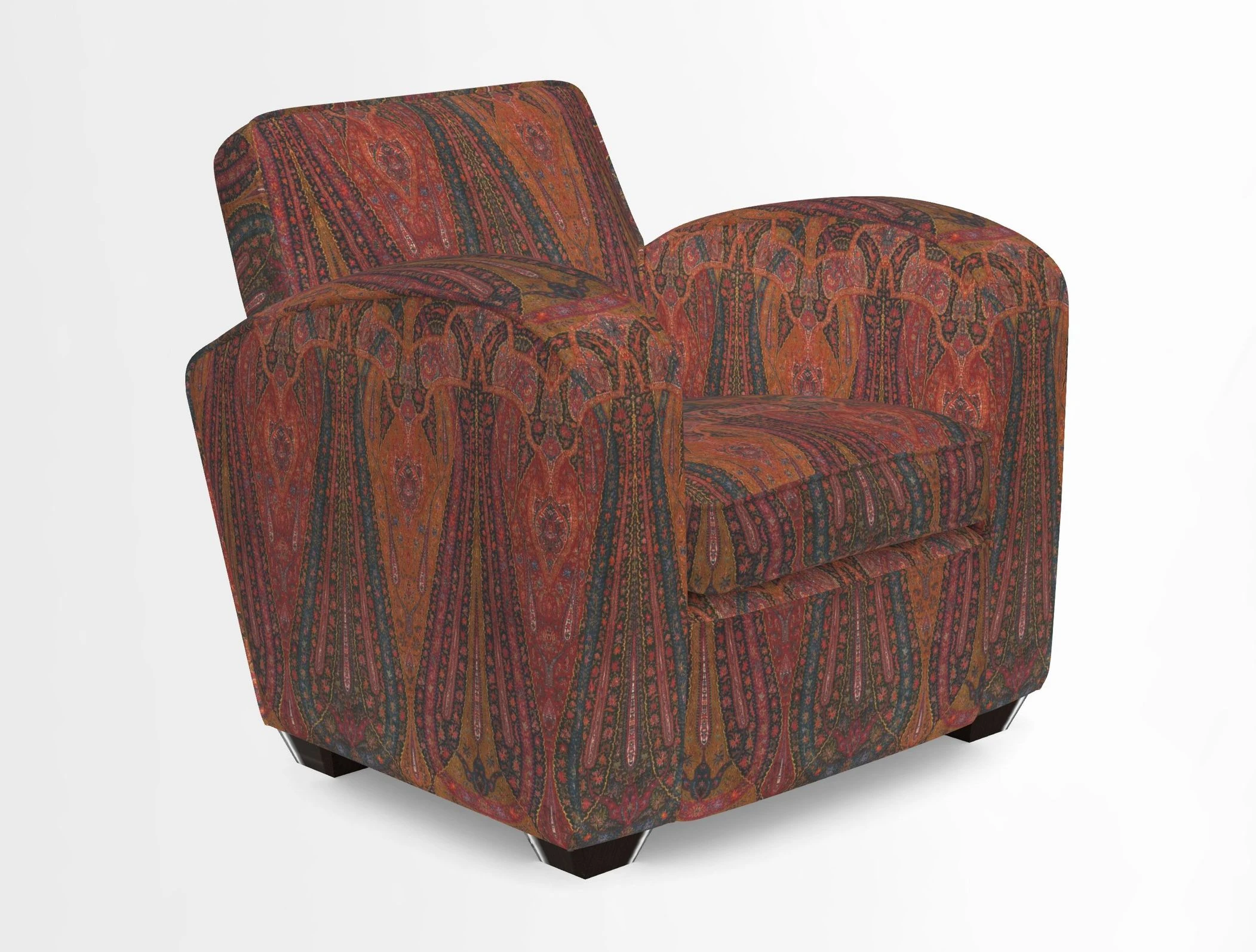 Montmartre Chair in V&A Brompton Collection Ikat Morning Blue