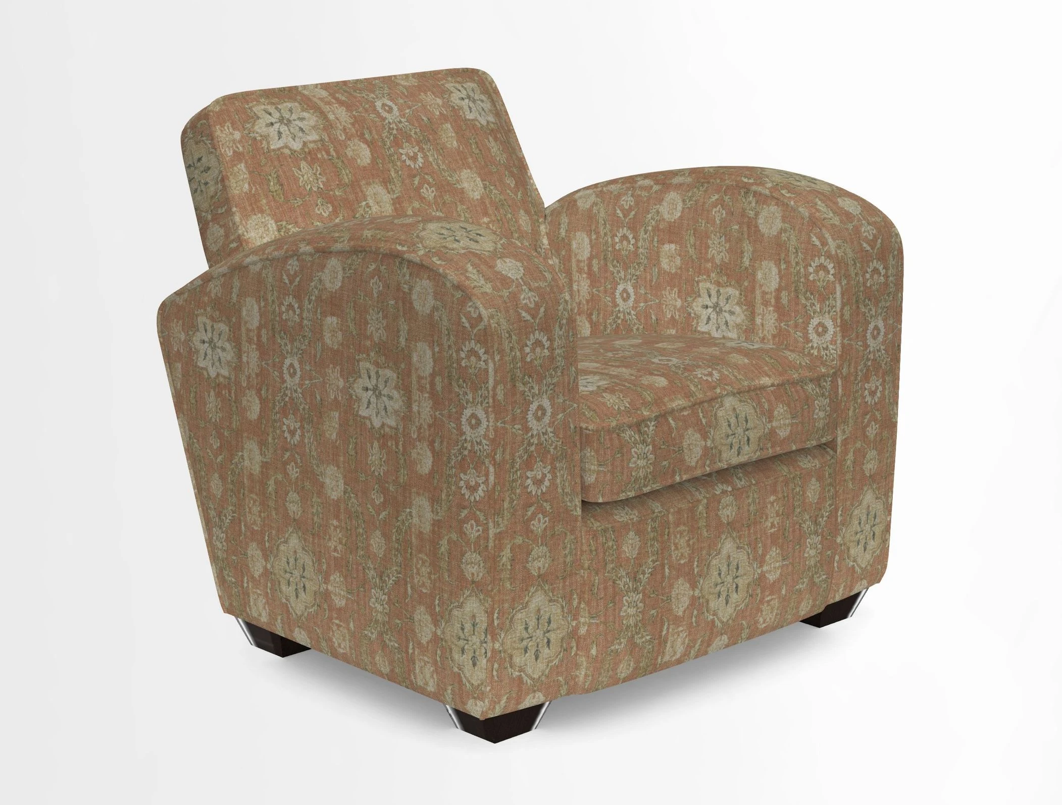 Montmartre Chair in V&A Brompton Collection Ikat Morning Blue