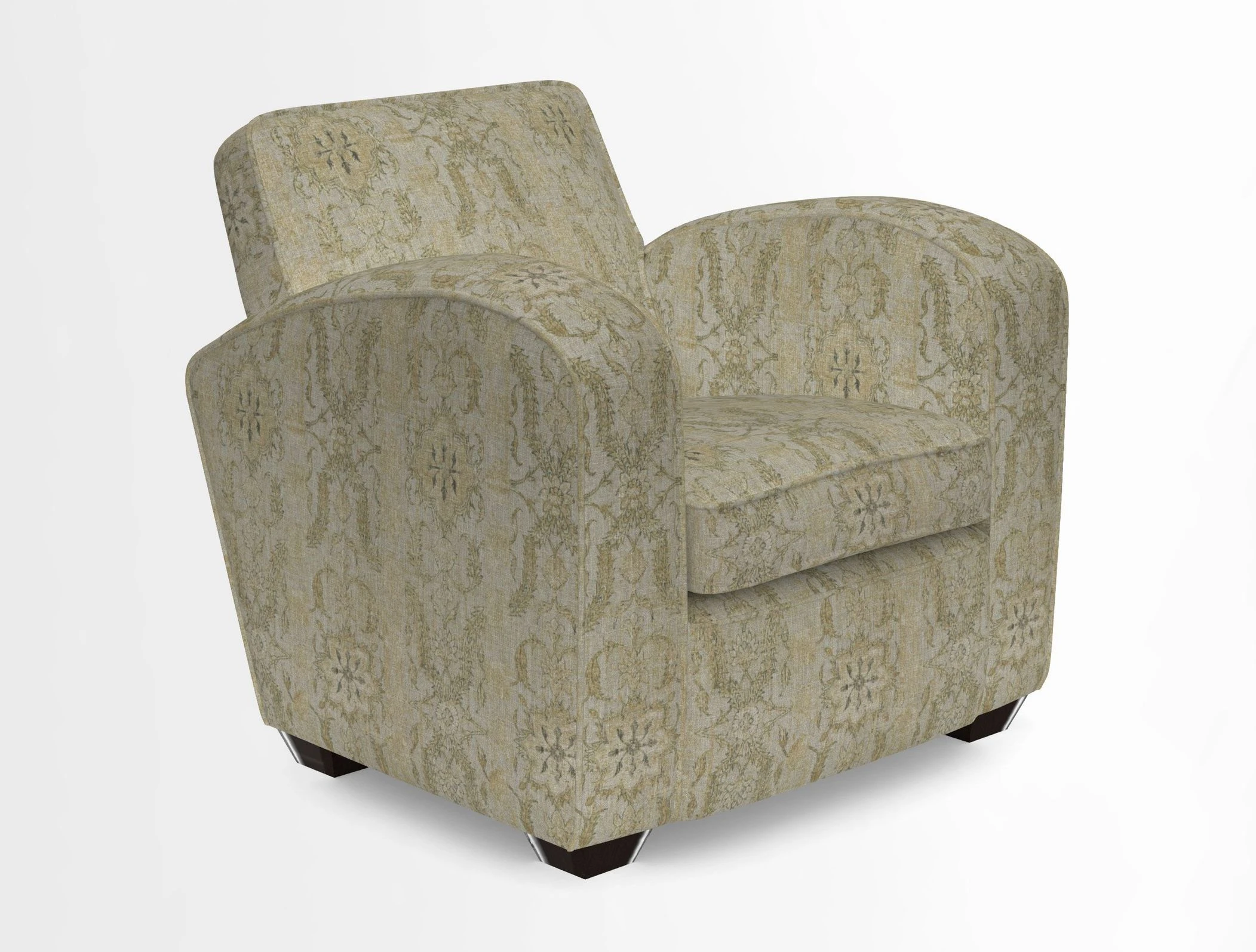 Montmartre Chair in V&A Brompton Collection Ikat Morning Blue