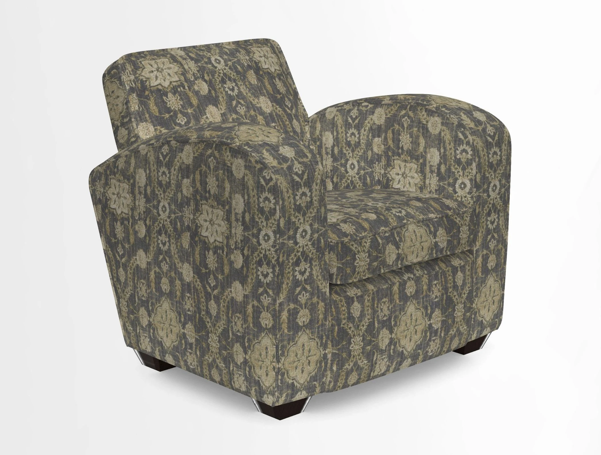Montmartre Chair in V&A Brompton Collection Ikat Morning Blue