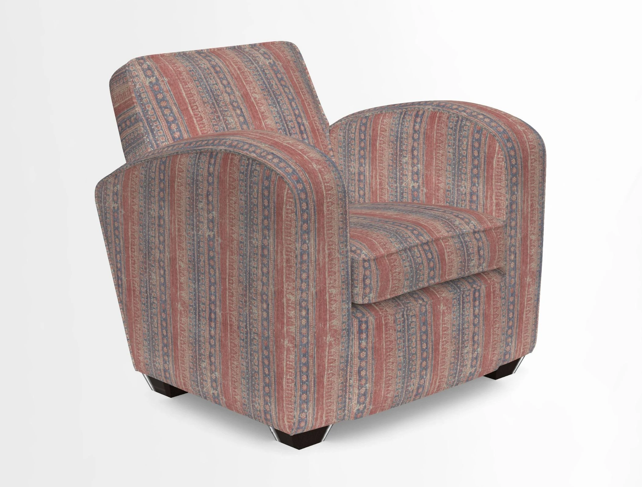 Montmartre Chair in V&A Brompton Collection Ikat Morning Blue