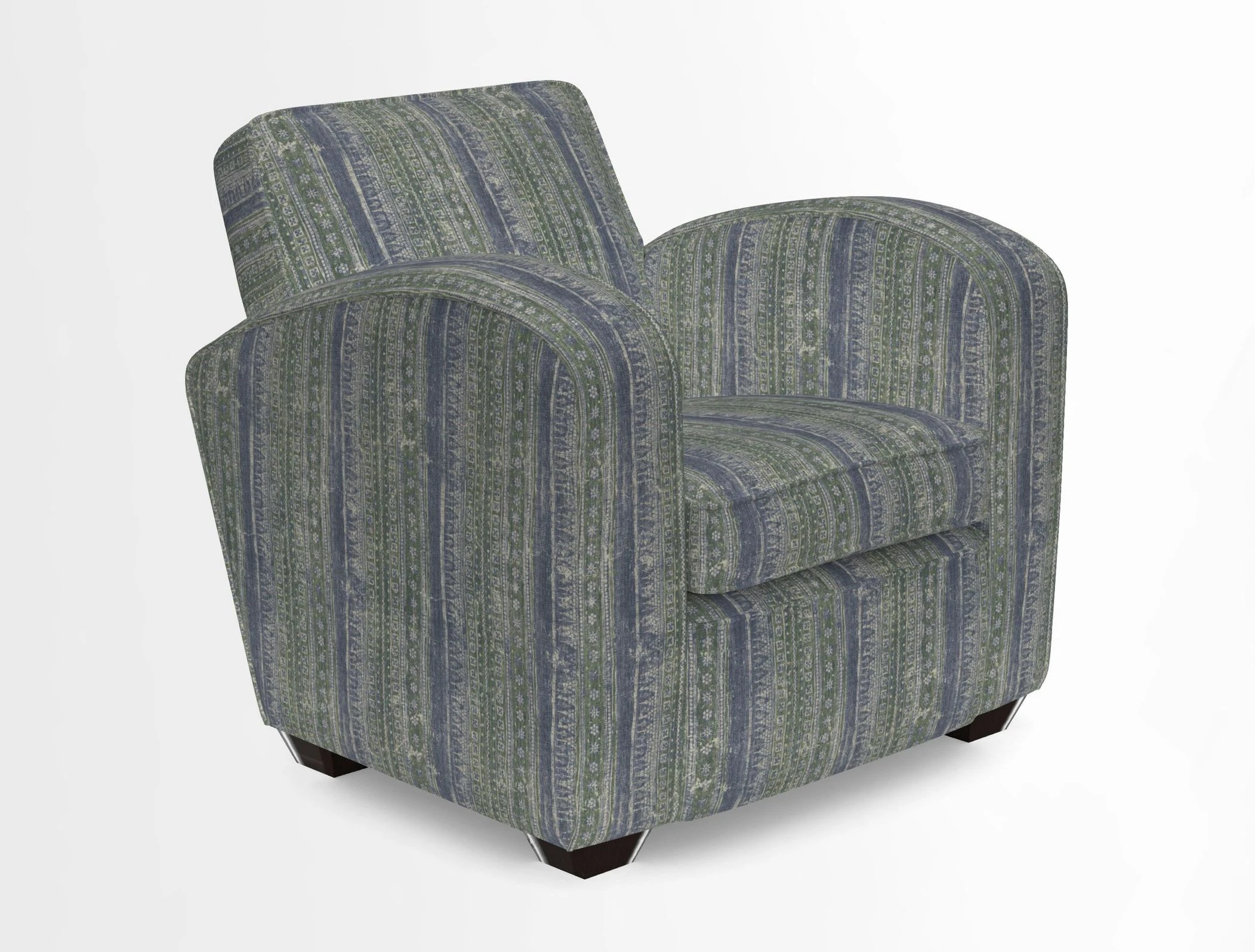 Montmartre Chair in V&A Brompton Collection Ikat Morning Blue
