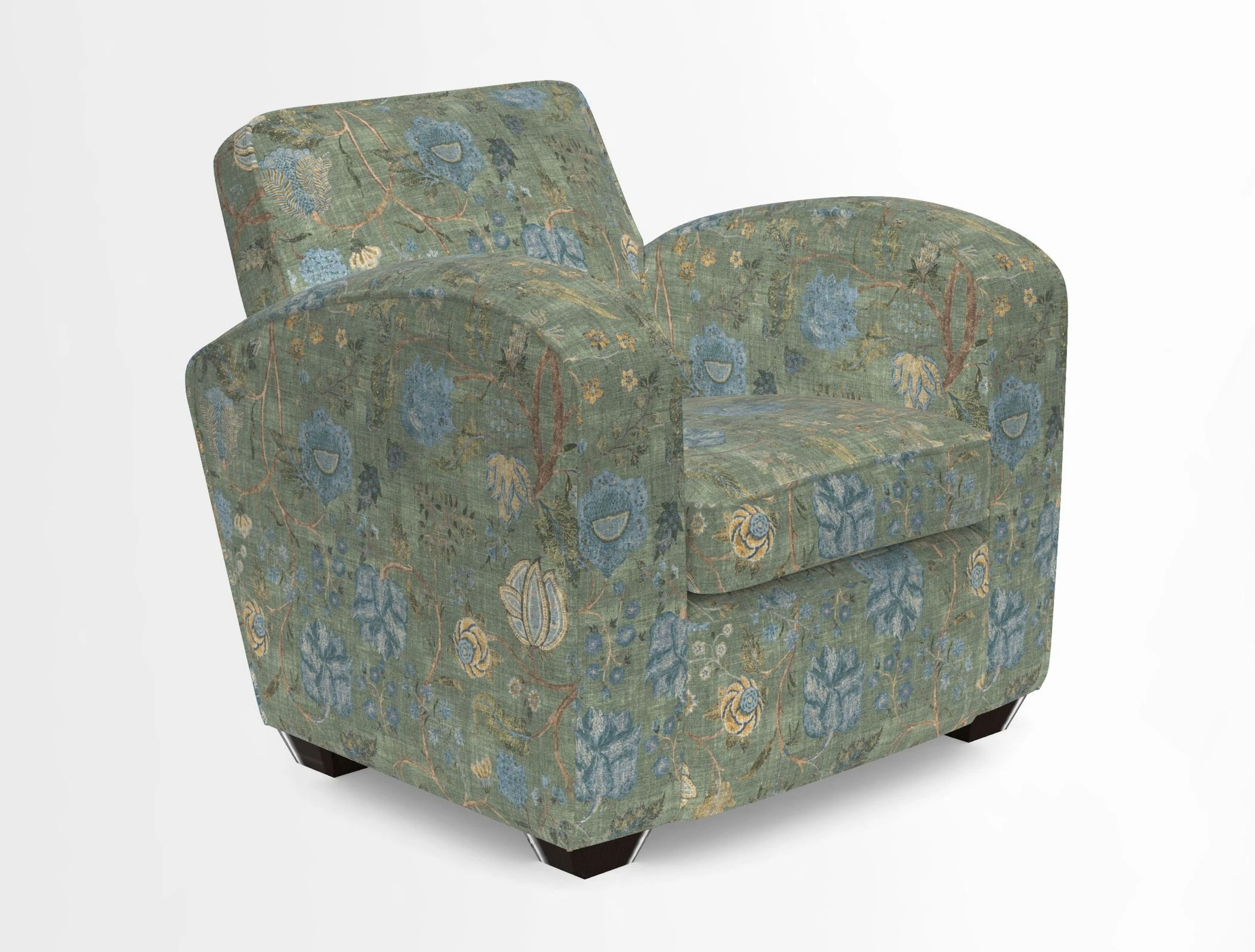 Montmartre Chair in V&A Brompton Collection Ikat Morning Blue
