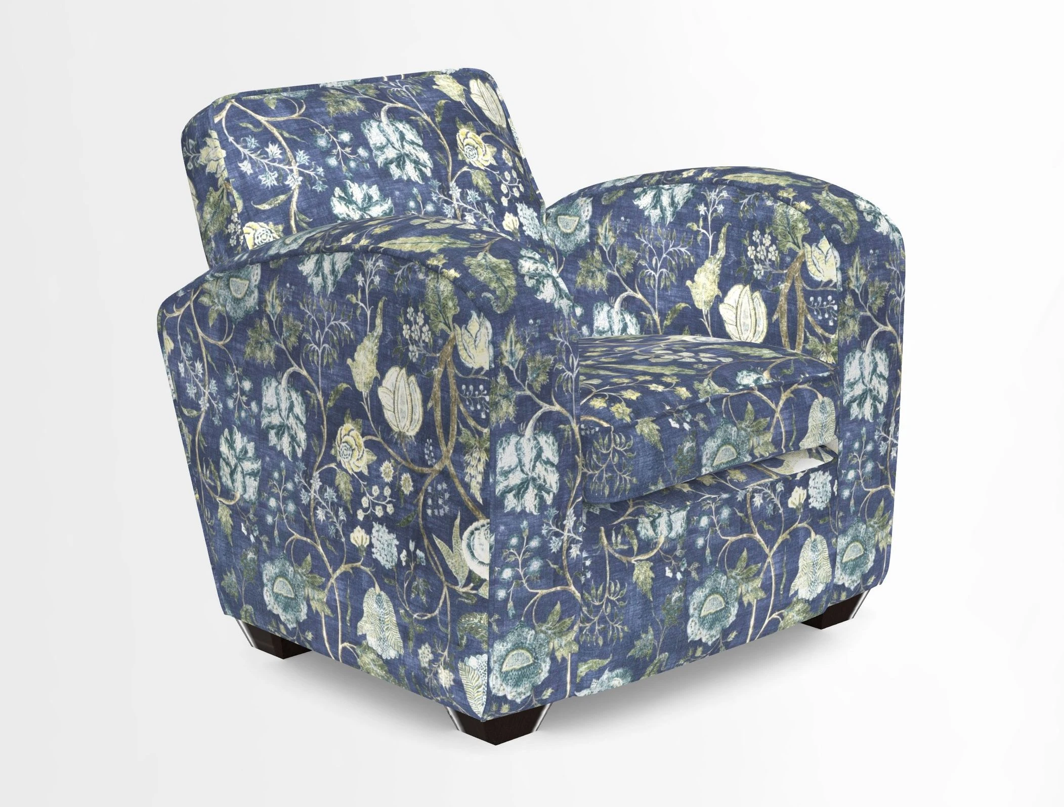 Montmartre Chair in V&A Brompton Collection Ikat Morning Blue
