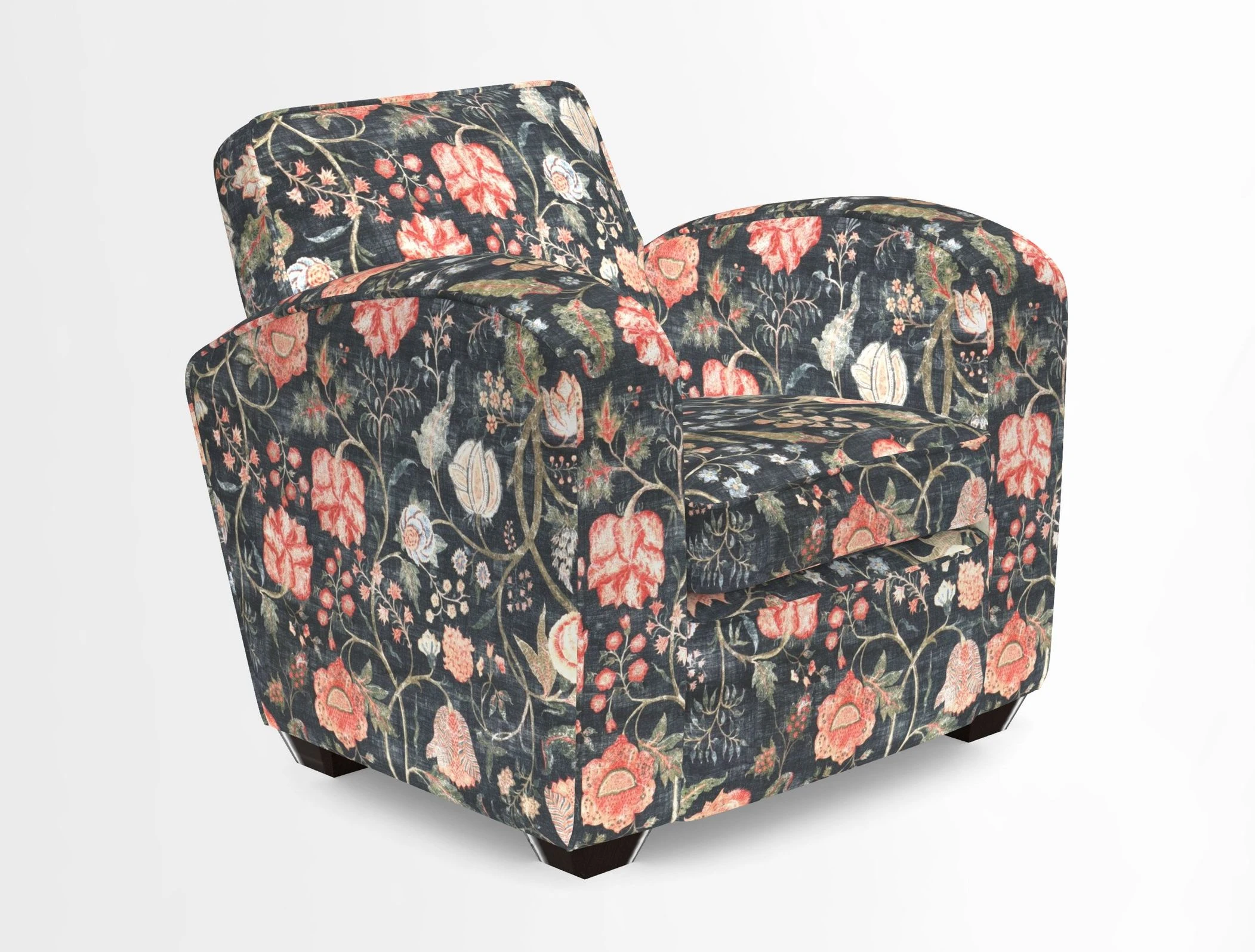 Montmartre Chair in V&A Brompton Collection Ikat Morning Blue