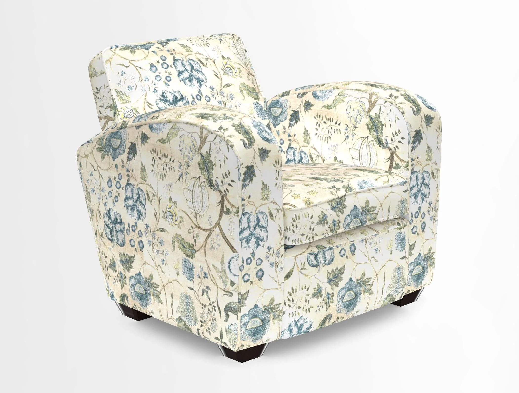 Montmartre Chair in V&A Brompton Collection Ikat Morning Blue