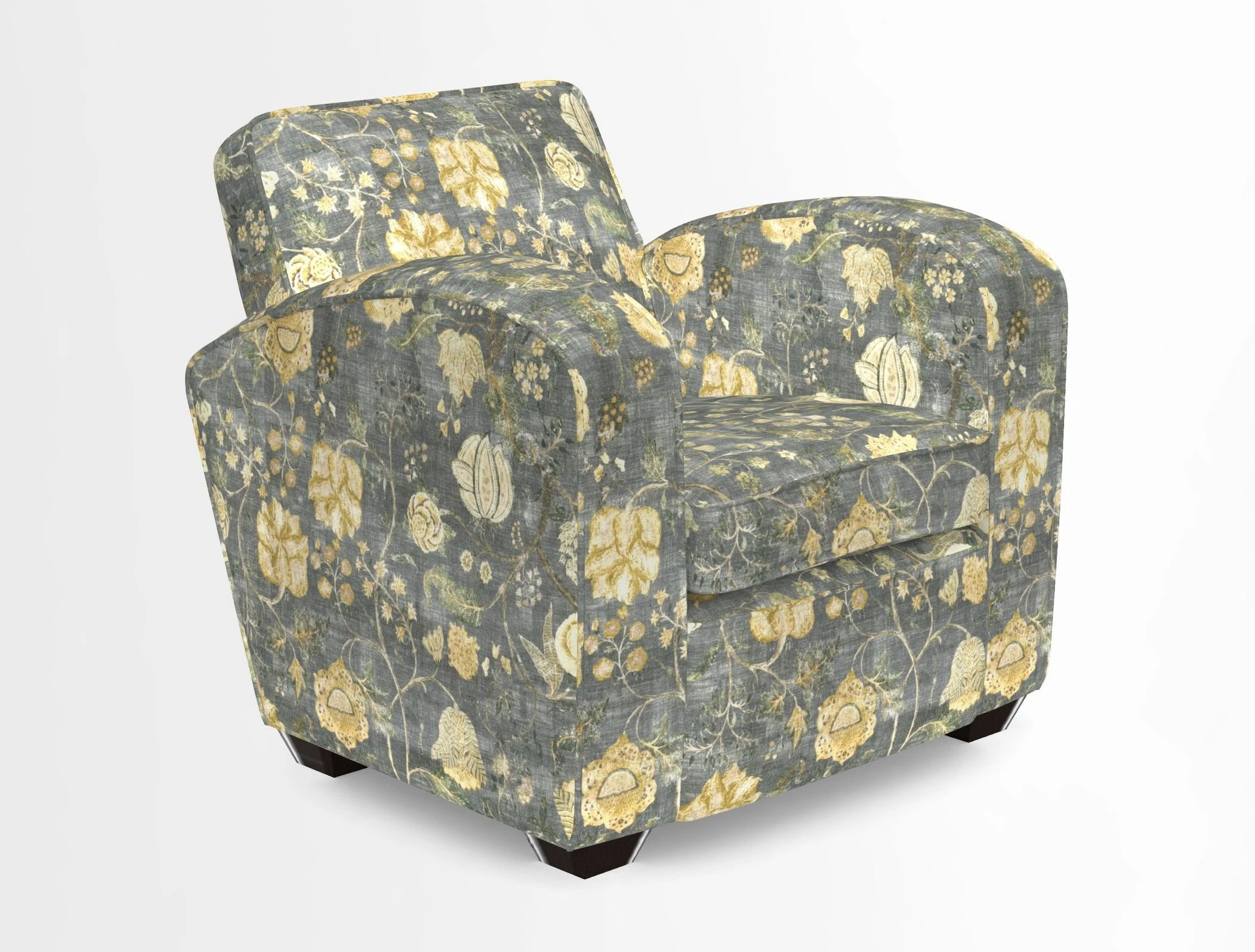 Montmartre Chair in V&A Brompton Collection Ikat Morning Blue