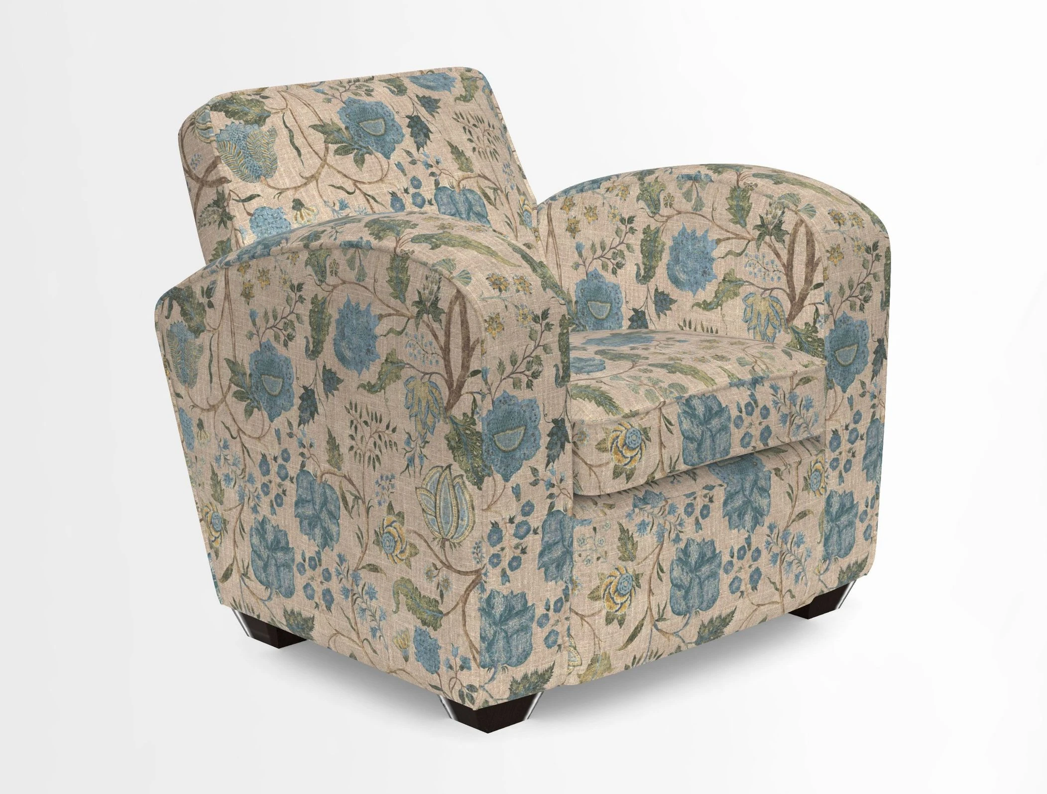 Montmartre Chair in V&A Brompton Collection Ikat Morning Blue