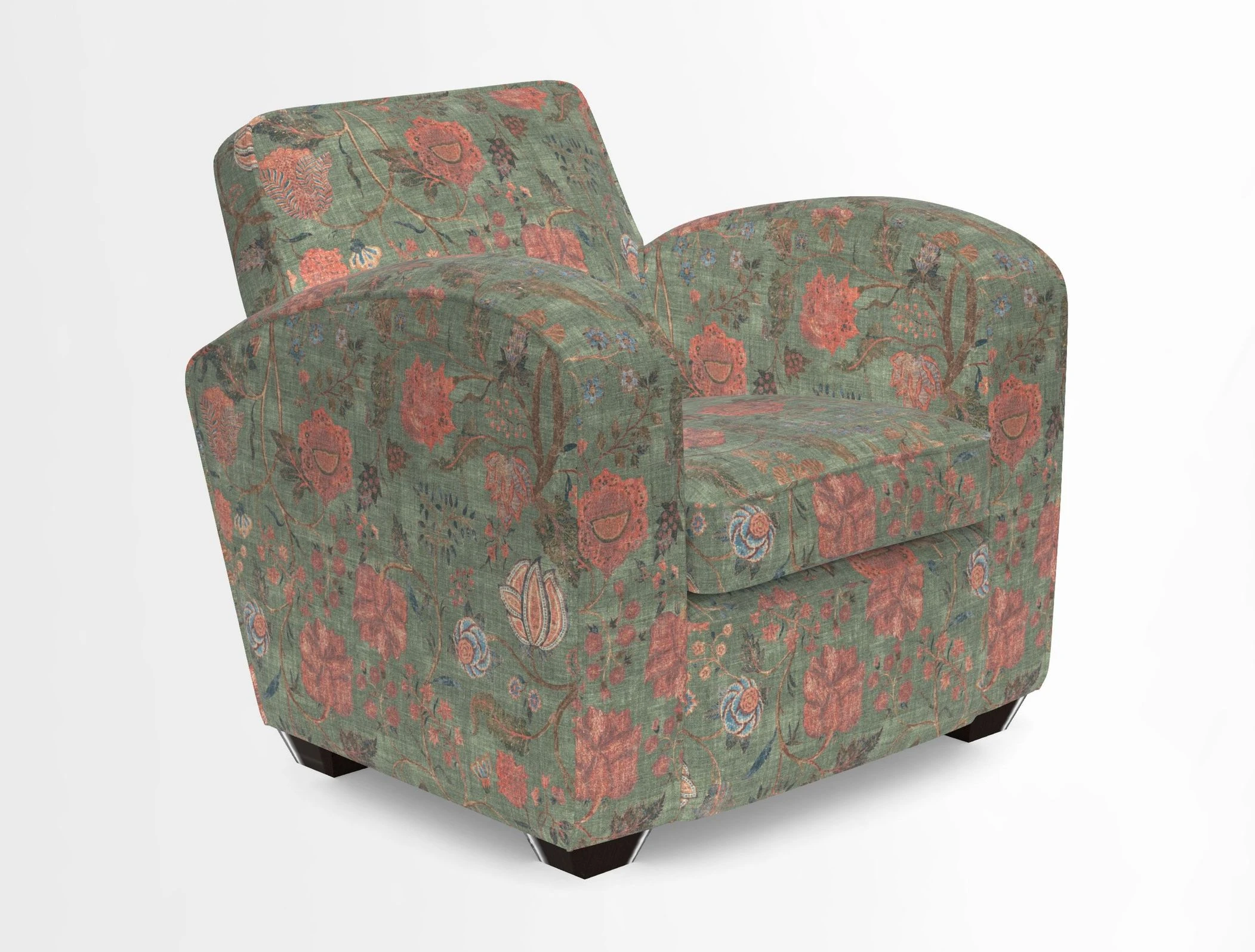 Montmartre Chair in V&A Brompton Collection Ikat Morning Blue