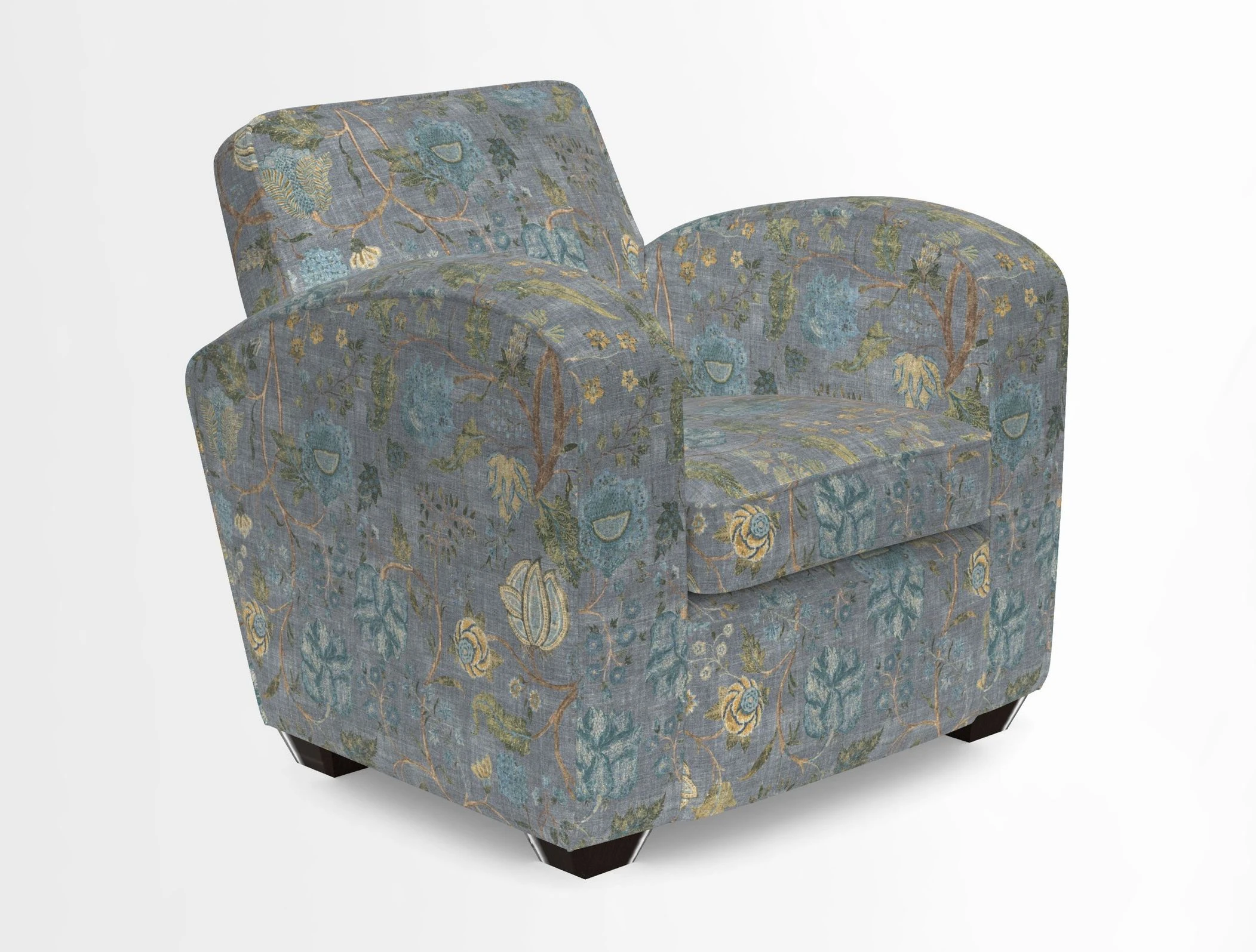 Montmartre Chair in V&A Brompton Collection Ikat Morning Blue