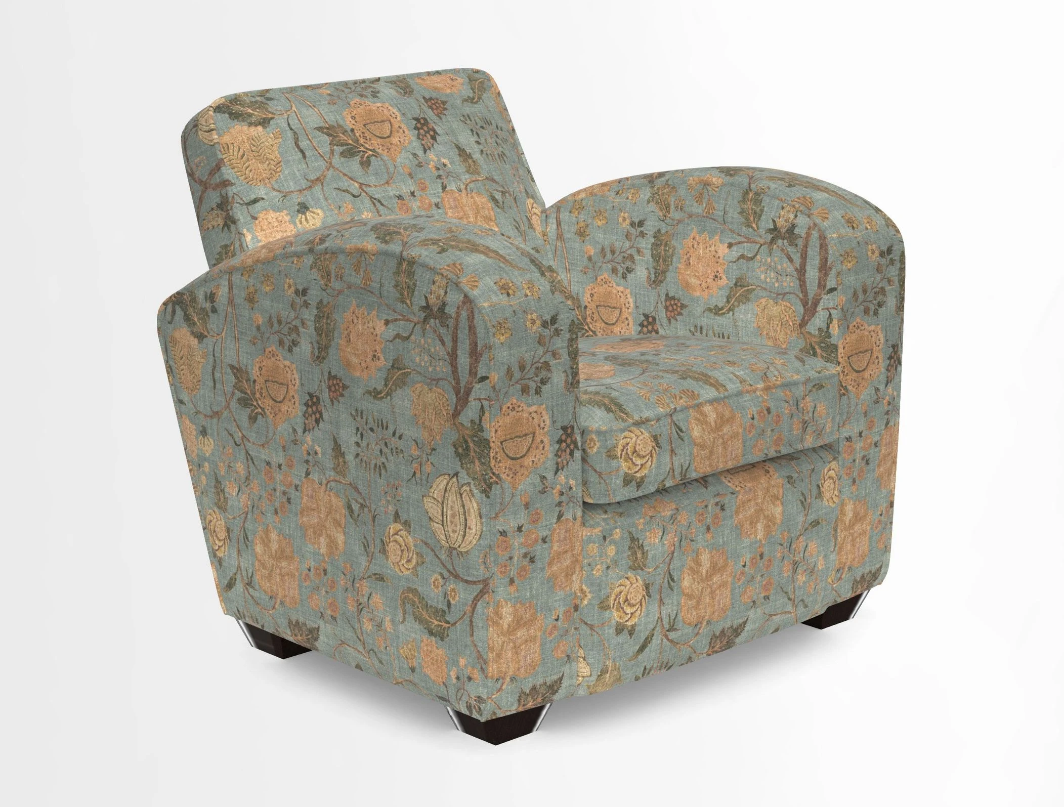 Montmartre Chair in V&A Brompton Collection Ikat Morning Blue