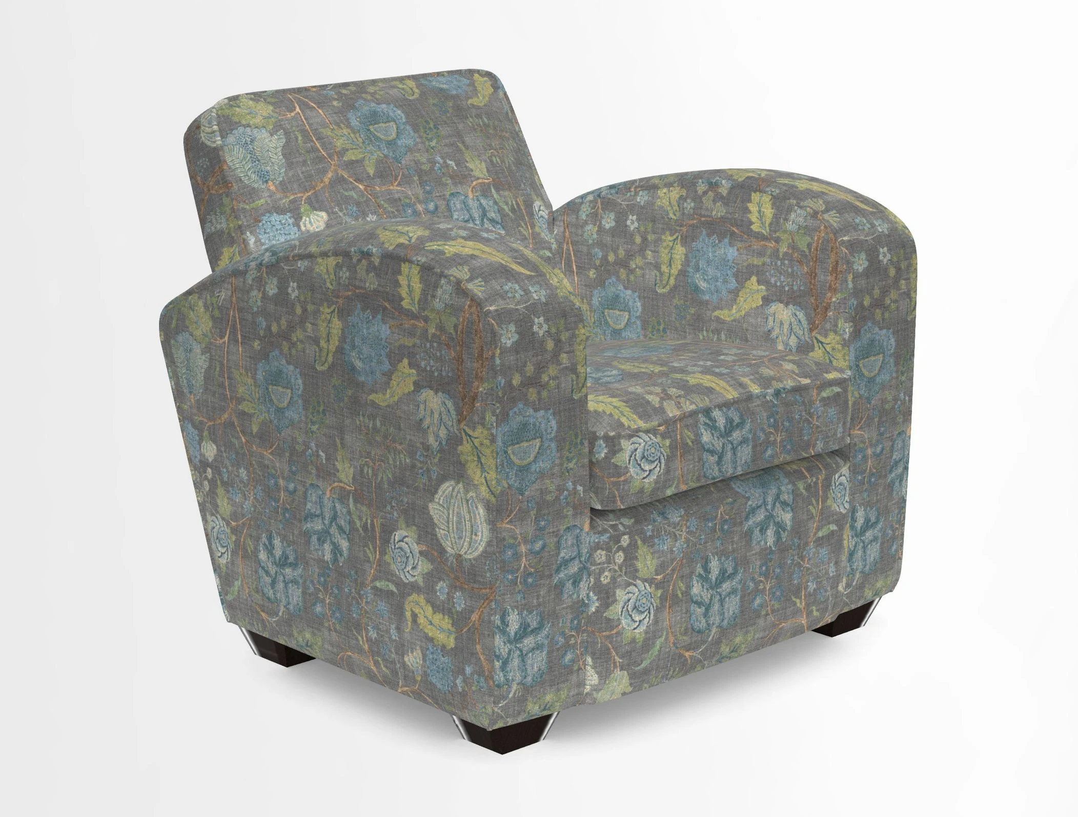 Montmartre Chair in V&A Brompton Collection Ikat Morning Blue