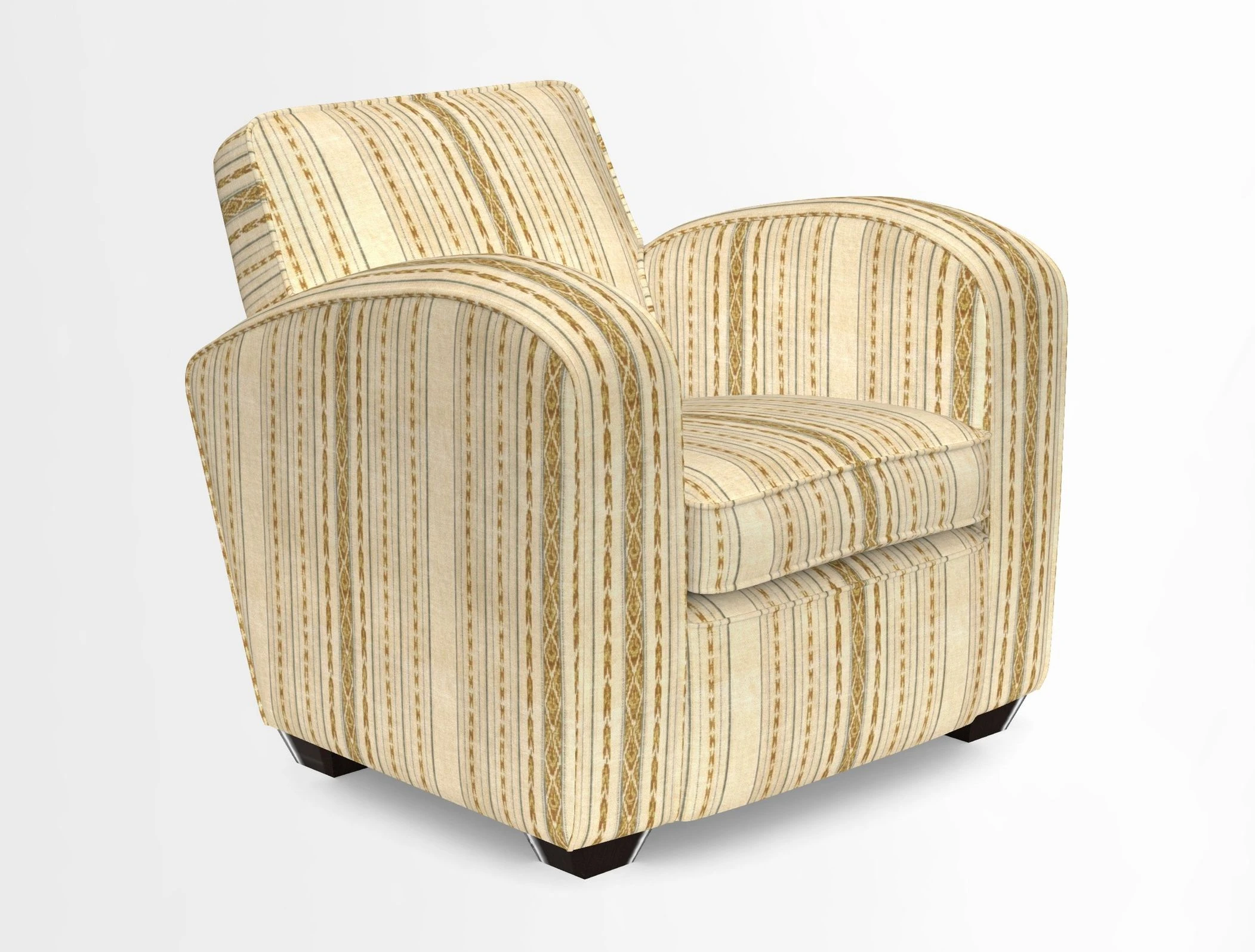 Montmartre Chair in V&A Brompton Collection Ikat Morning Blue