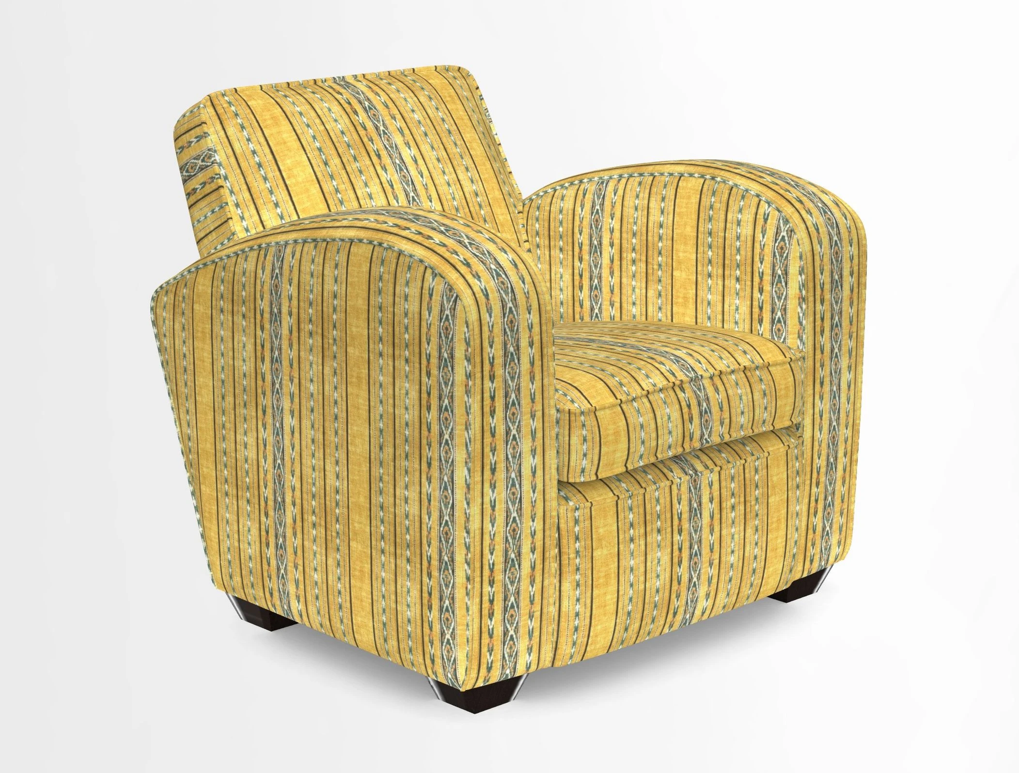 Montmartre Chair in V&A Brompton Collection Ikat Morning Blue