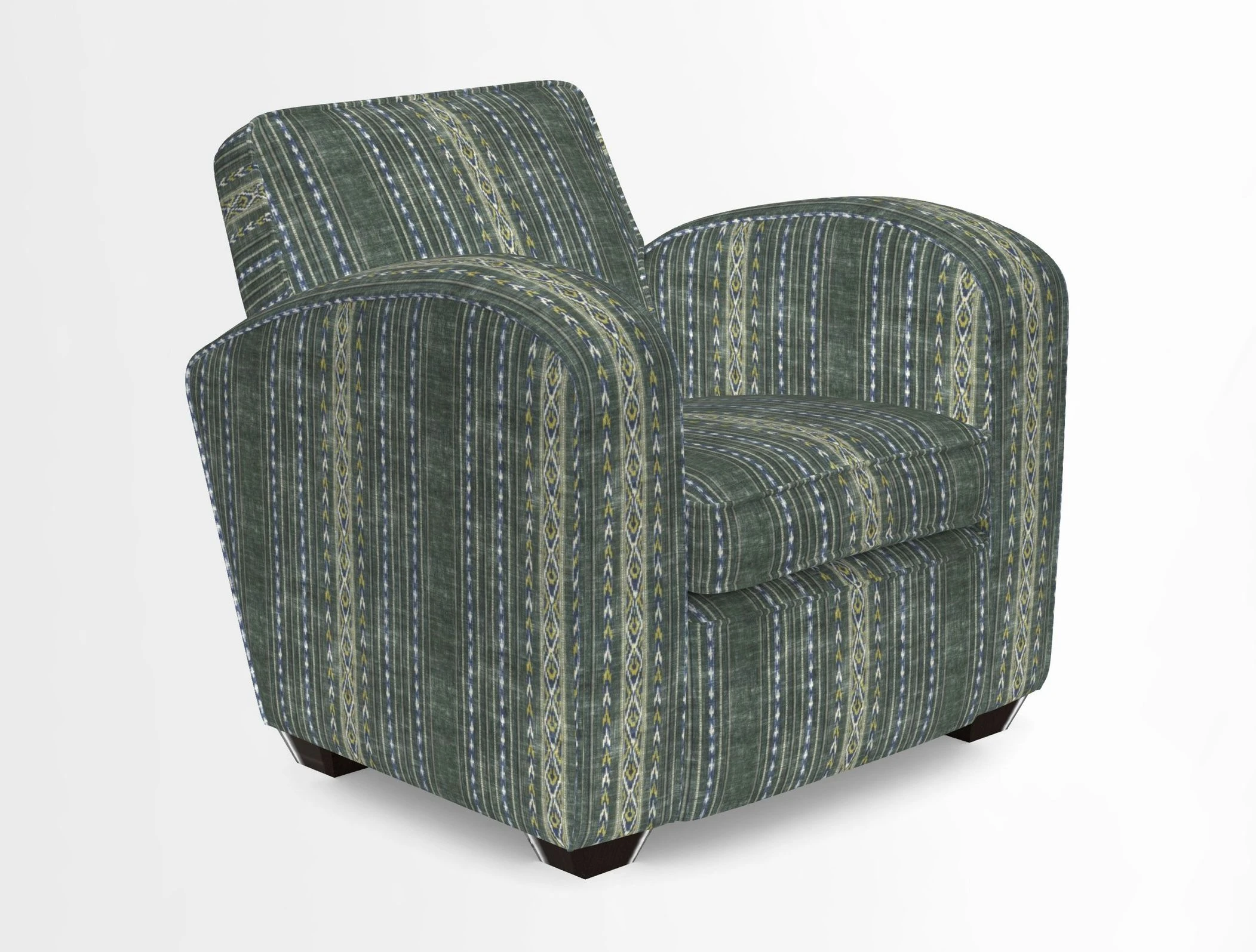 Montmartre Chair in V&A Brompton Collection Ikat Morning Blue