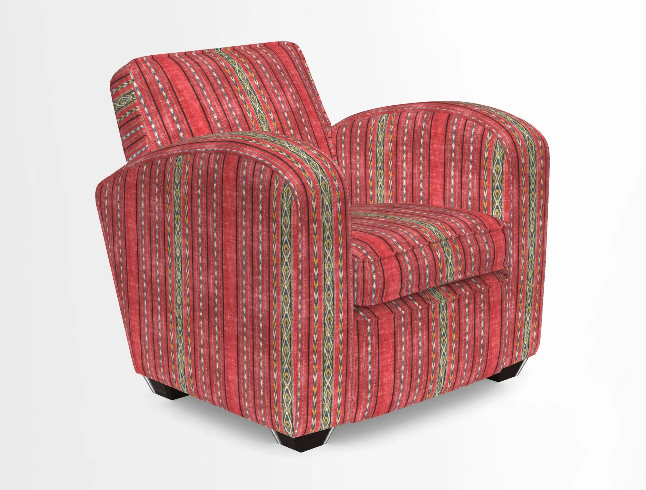Montmartre Chair in V&A Brompton Collection Ikat Morning Blue