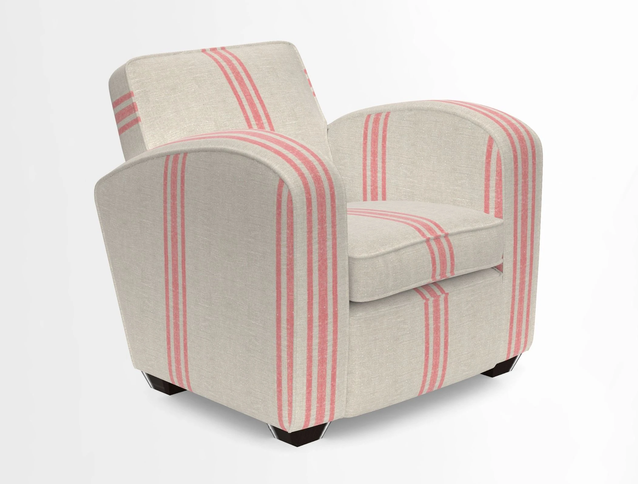 Montmartre Chair in V&A Brompton Collection Ikat Morning Blue