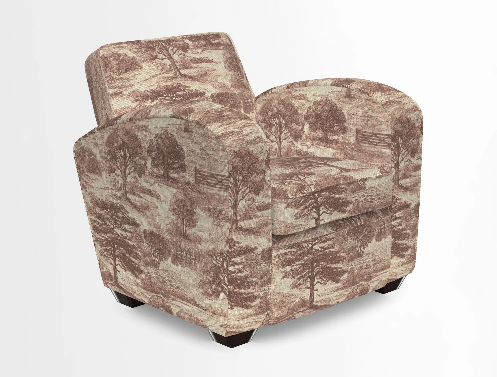 Montmartre Chair in V&A Brompton Collection Ikat Morning Blue