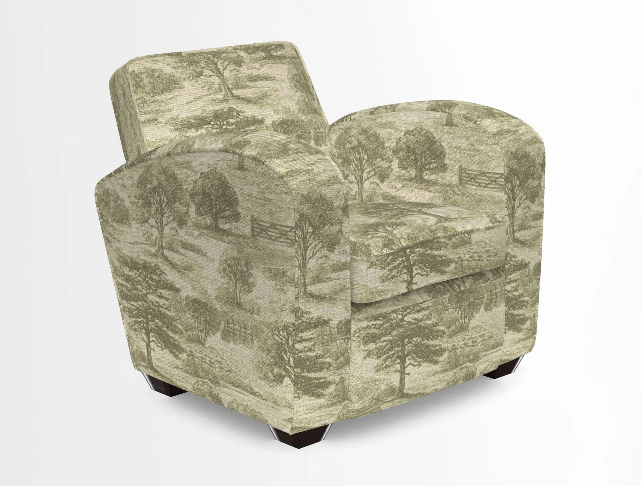 Montmartre Chair in V&A Brompton Collection Ikat Morning Blue