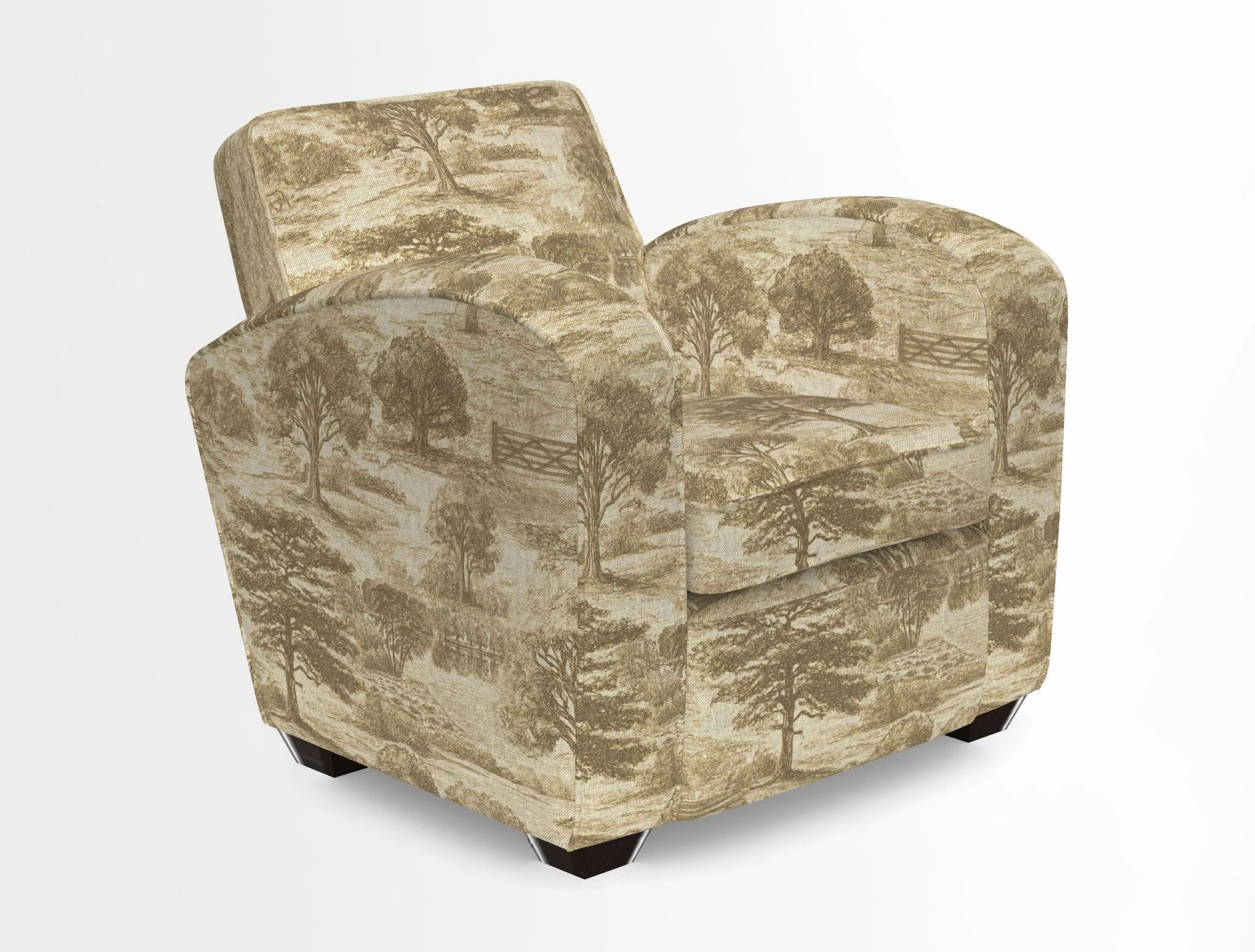 Montmartre Chair in V&A Brompton Collection Ikat Morning Blue