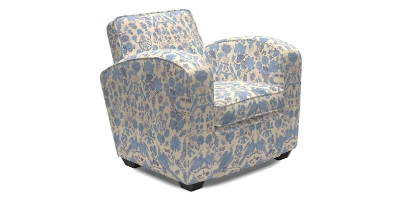 Montmartre Chair in V&A Brompton Collection Ikat Morning Blue