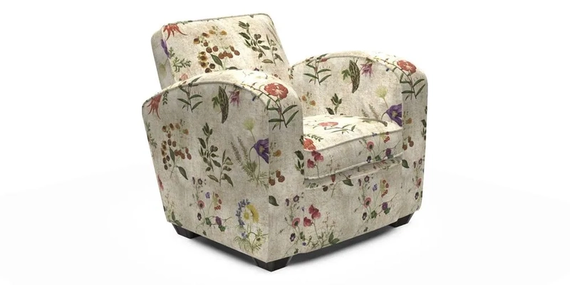 Montmartre Chair in V&A Brompton Collection Ikat Morning Blue