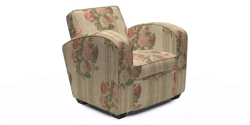 Montmartre Chair in V&A Brompton Collection Ikat Morning Blue