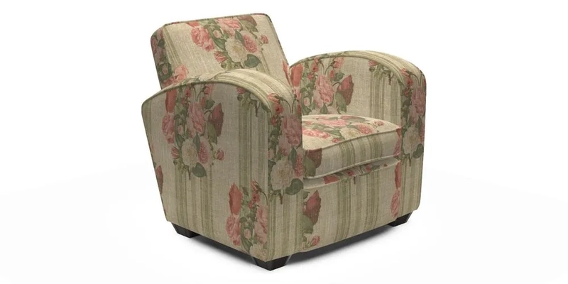 Montmartre Chair in V&A Brompton Collection Ikat Morning Blue