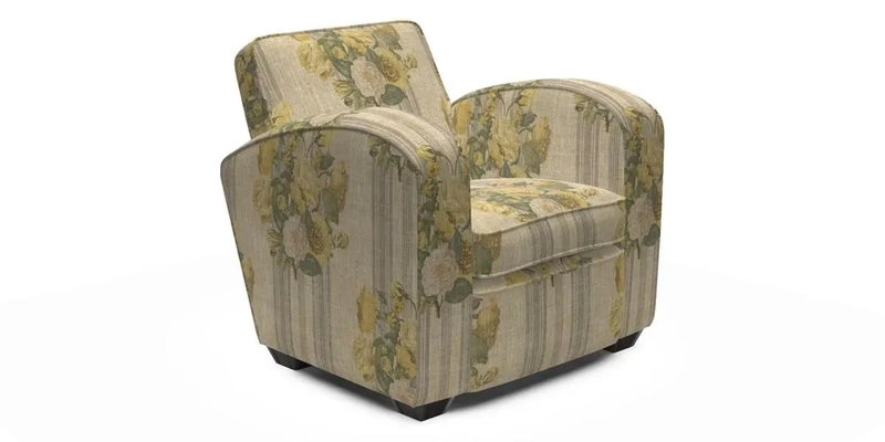 Montmartre Chair in V&A Brompton Collection Ikat Morning Blue