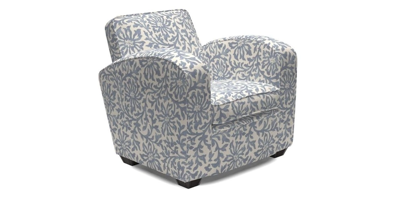 Montmartre Chair in V&A Brompton Collection Ikat Morning Blue