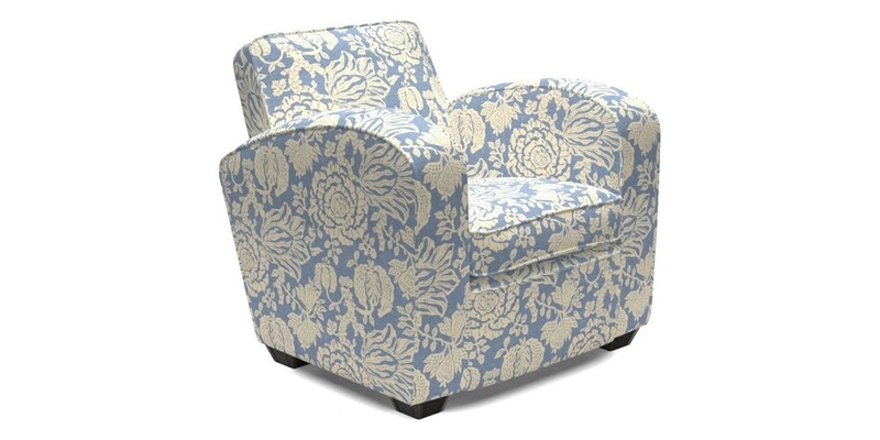 Montmartre Chair in V&A Brompton Collection Ikat Morning Blue