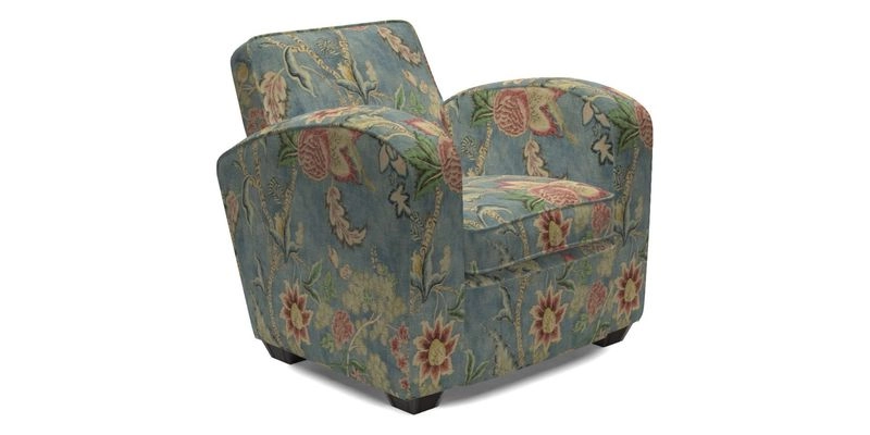 Montmartre Chair in V&A Brompton Collection Ikat Morning Blue