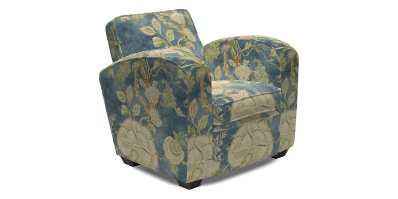 Montmartre Chair in V&A Brompton Collection Ikat Morning Blue