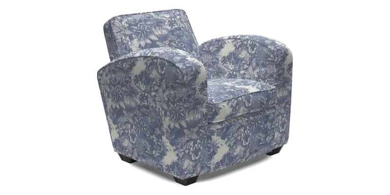 Montmartre Chair in V&A Brompton Collection Ikat Morning Blue