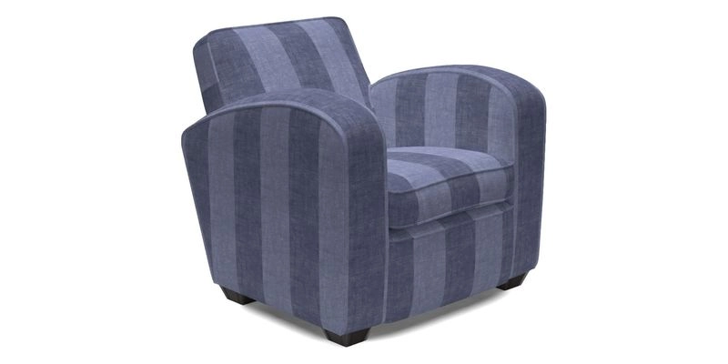 Montmartre Chair in V&A Brompton Collection Ikat Morning Blue