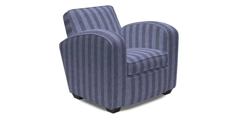 Montmartre Chair in V&A Brompton Collection Ikat Morning Blue