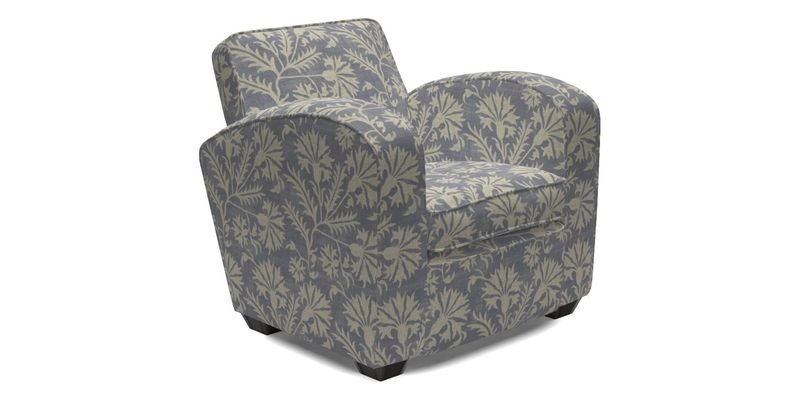 Montmartre Chair in V&A Brompton Collection Ikat Morning Blue