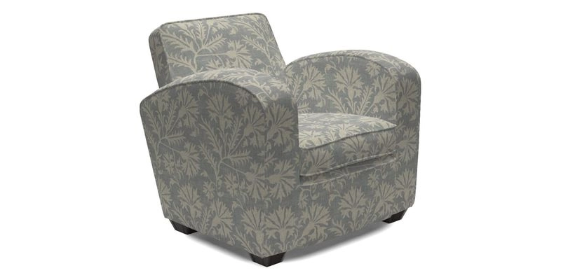 Montmartre Chair in V&A Brompton Collection Ikat Morning Blue